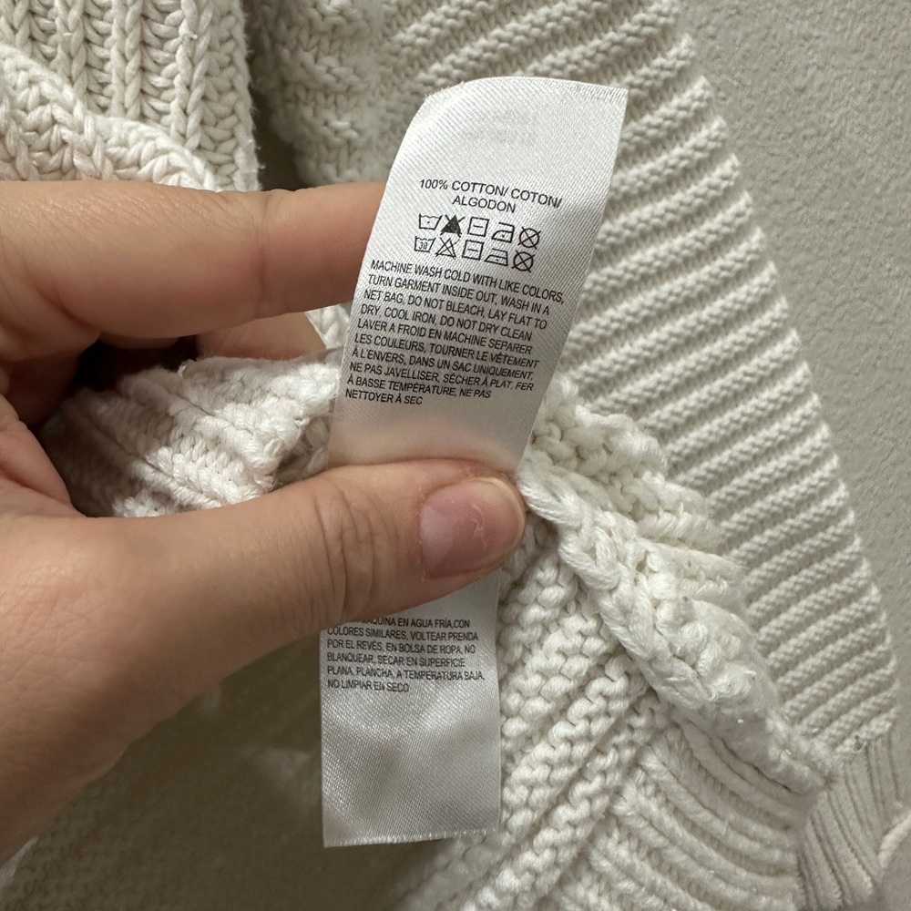 Lucky Brand 100% cotton Women's textured Turtleneck Sweater size large - Picture 8 of 9